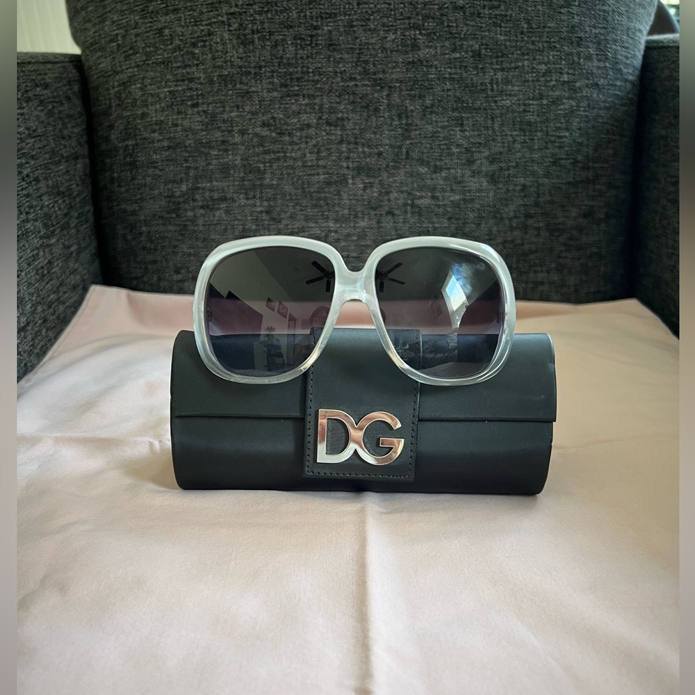 D&G Clear Sunglasses with Black Case